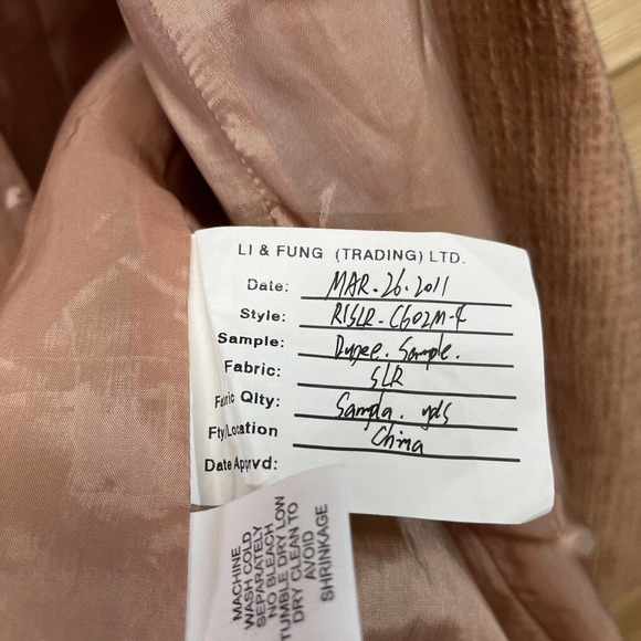 Eileen Fisher Silk Jacket Small Longline Open Front Rose Gold Copper Lined B80 - Picture 10 of 16